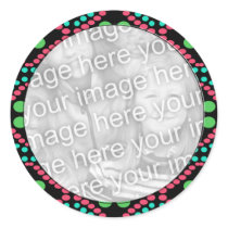 colorful dots photo frame stickers by DonnaGraysonAbstract colorful dots photo frame stickers