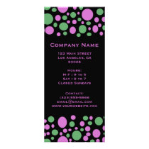 colorful dots rack cards
