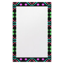 Colorful dots stationery
