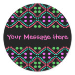 Colorful Dots Round Stickers