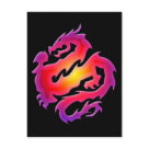 postcard - Colorful dragon design. postcard - Colorful dragon design.