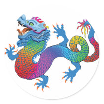 Colorful Dragon Sticker
