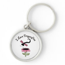 Colorful Dragonflies Keychain