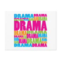 Colorful Drama Postcard