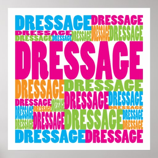 Colorful Dressage Print