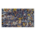 Colorful Dried Leaves Texture Business Card Templates
