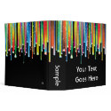 Colorful Dripping Lines 2 inch 3 Ring Binder