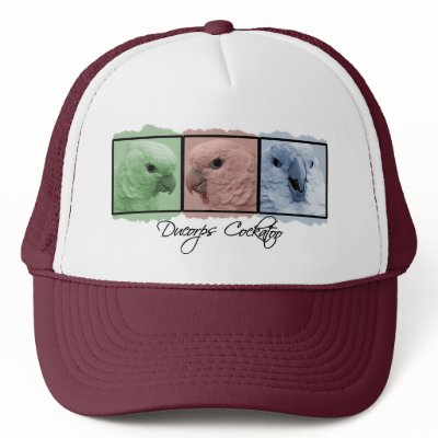 Colorful Ducorps Cockatoo Hat by MenagerieMayhem