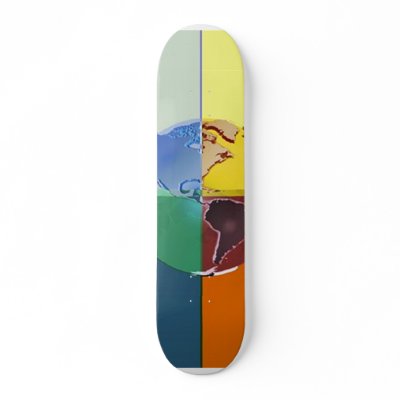 Colorful Earth of Skateboard by ImGEEE