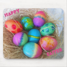 Colorful Easter Eggs Mouse Pad