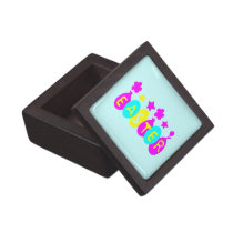 Colorful Easter  keepsake box Premium Trinket Box