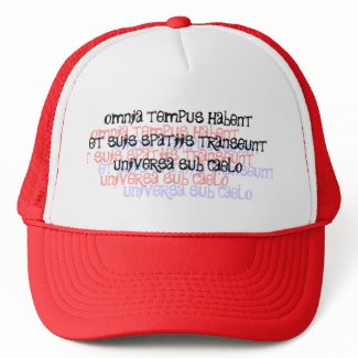 Colorful Ecclesiastes Season Quote In Latin Hat hat