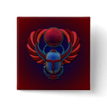 Colorful Egyptian Scarab Pinback Buttons
