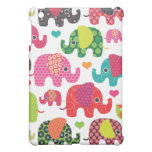 Colorful elephant kids pattern ipad mini case