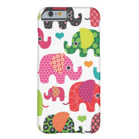Colorful elephant kids pattern iPhone 6 case iPhon