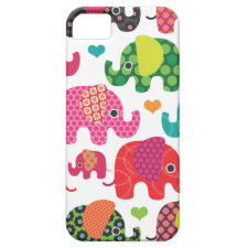Colorful elephant iphone case - iPhone 5 cover