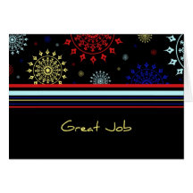 Colorful Employee Appreciation Great Job Card