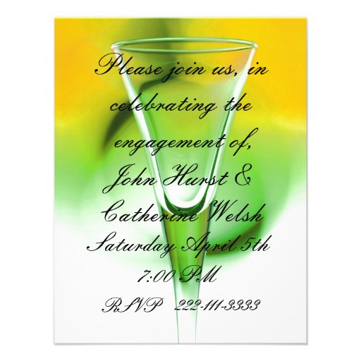 Colorful engagement party Invitation