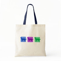 Colorful English Setter Silhouettes bags by MenagerieMayhem Colorful English Setter Silhouettes bags