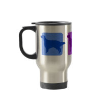 Colorful English Setter Silhouettes mugs by MenagerieMayhem Colorful English Setter Silhouettes mugs