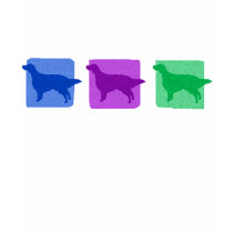 Colorful English Setter Silhouettes t-shirts by MenagerieMayhem Colorful English Setter Silhouettes t-shirts