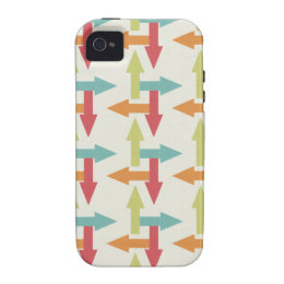 Colorful Every Direction Arrows Blue Red Orange Case-Mate iPhone 4 Cases