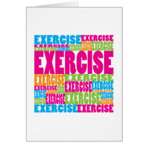 Colorful Exercise Card