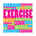 Colorful Exercise posters