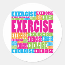 Colorful Exercise Sticker