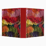 Colorful Fabric Abstract Binder