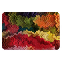 Colorful Fabric Abstract Magnet