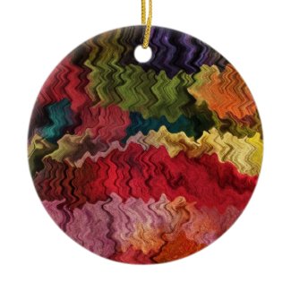 Colorful Fabric Abstract Ornament