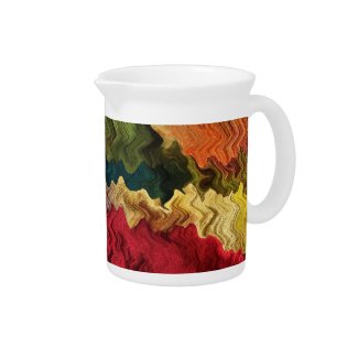 Colorful Fabric Abstract Pitcher