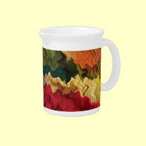 Colorful Fabric Abstract Pitcher pitchers