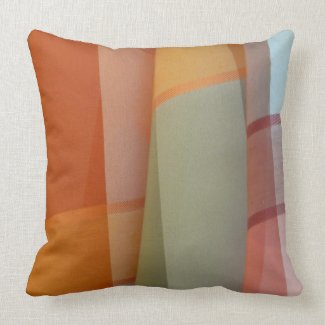 Colorful Fabric Throw Pillow