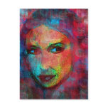 Colorful Face Postcards