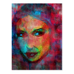 Colorful Face Postcards