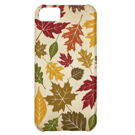 Colorful Fall Autumn Tree Leaves Pattern Cover For iPhone 5C