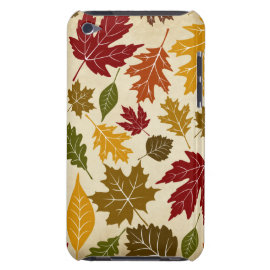 Colorful Fall Autumn Tree Leaves Pattern iPod Case-Mate Case