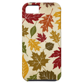Colorful Fall Autumn Tree Leaves Pattern iPhone 5/5S Cover