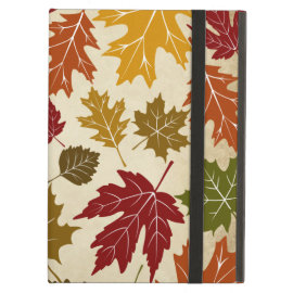 Colorful Fall Autumn Tree Leaves Pattern iPad Air Cases