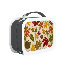 Colorful Fall Autumn Tree Leaves Pattern Lunchboxes