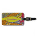Colorful Fall Bouquet Box Design Bag Tag