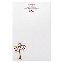 Colorful Fall Tree stationery