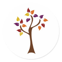 Colorful Fall Tree stickers