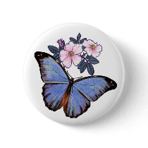 Colorful Fantasy  Butterfly-02 Buttons