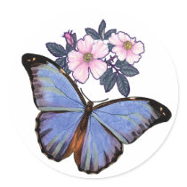 Colorful Fantasy  Butterfly-02 Round Sticker
