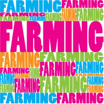 Colorful Farming photo sculptures by busybees Colorful Farming photo sculptures