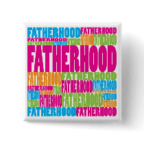 Colorful Fatherhood buttons
