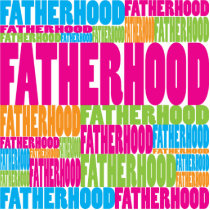 Colorful Fatherhood photo sculptures
